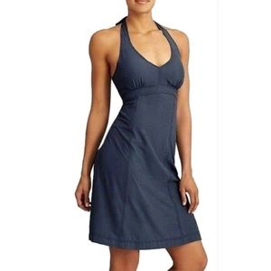 Athleta Women’s Blue Pack Everywhere Sleeveless Halter Dress Size 8T
